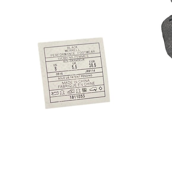 Merrell Womens Knee High Boots Black Size 8 Buckle Side Zipper Riding Western - Picture 8 of 8